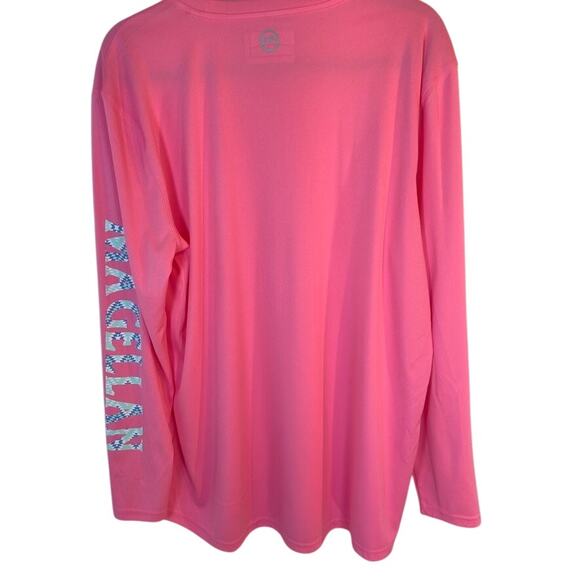 Magellan XL Boyfriend Fit Pink Fish Gear Moisture Wicking Barbie - Picture 3 of 8